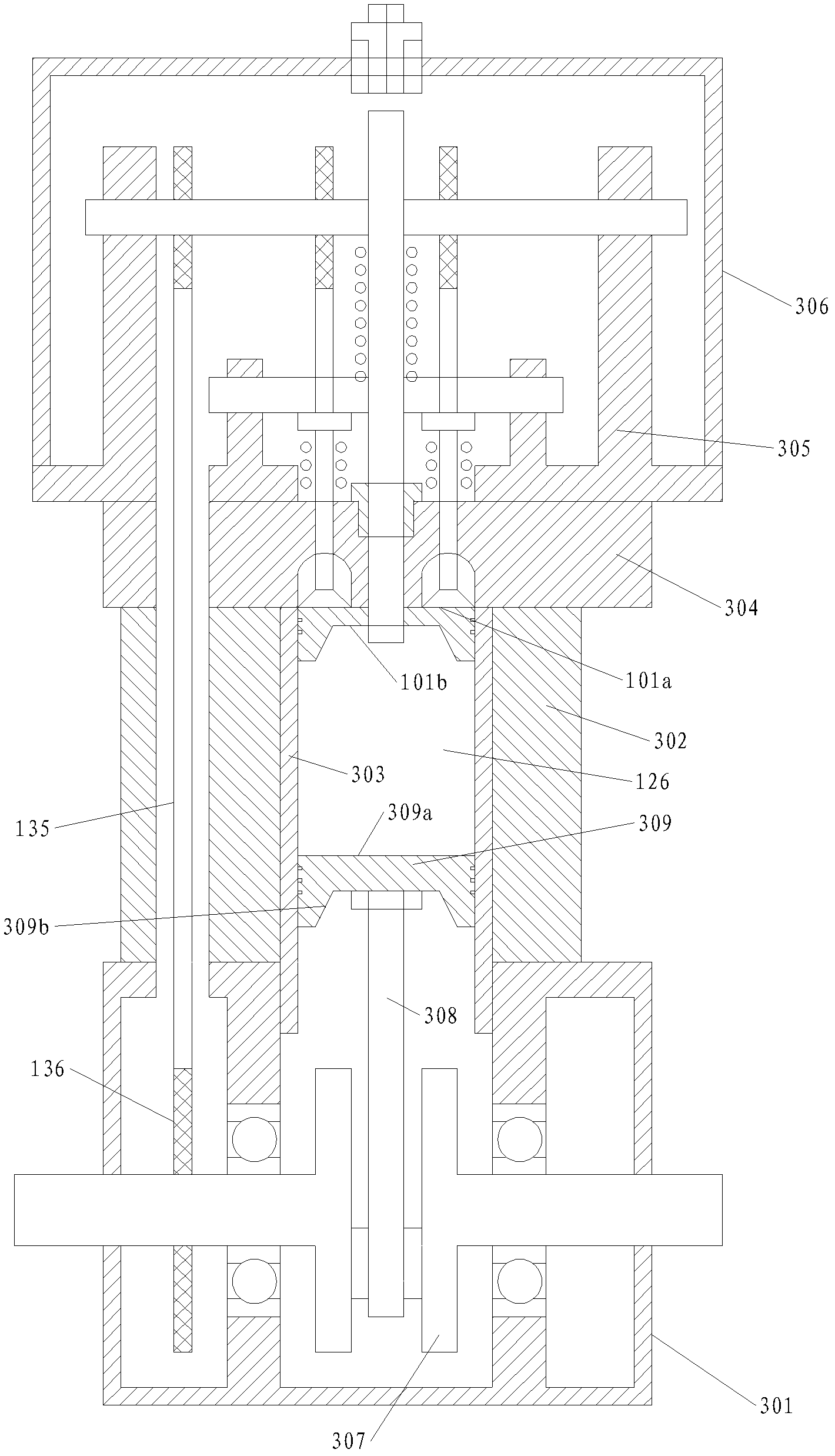 Three-stroke reciprocating piston type engine