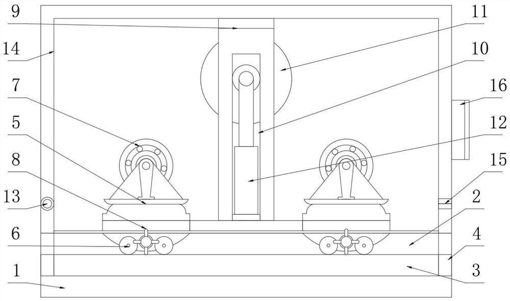 Hydraulic cylinder rod polishing machine advancing device