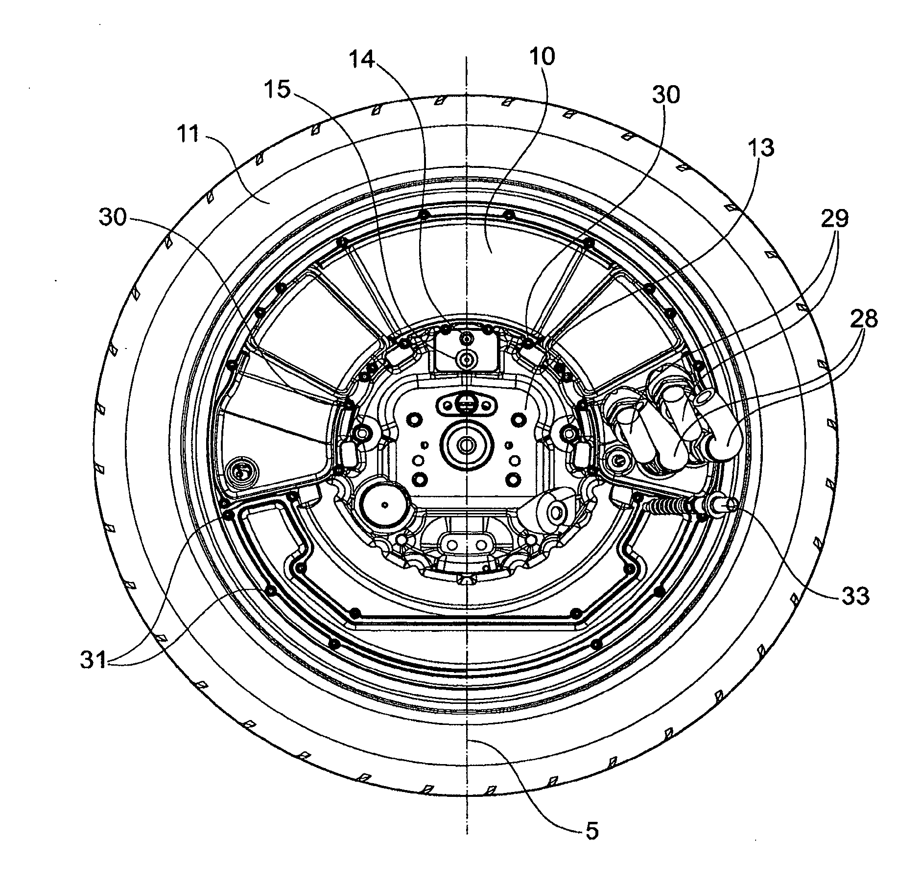 Wheel hub drive system