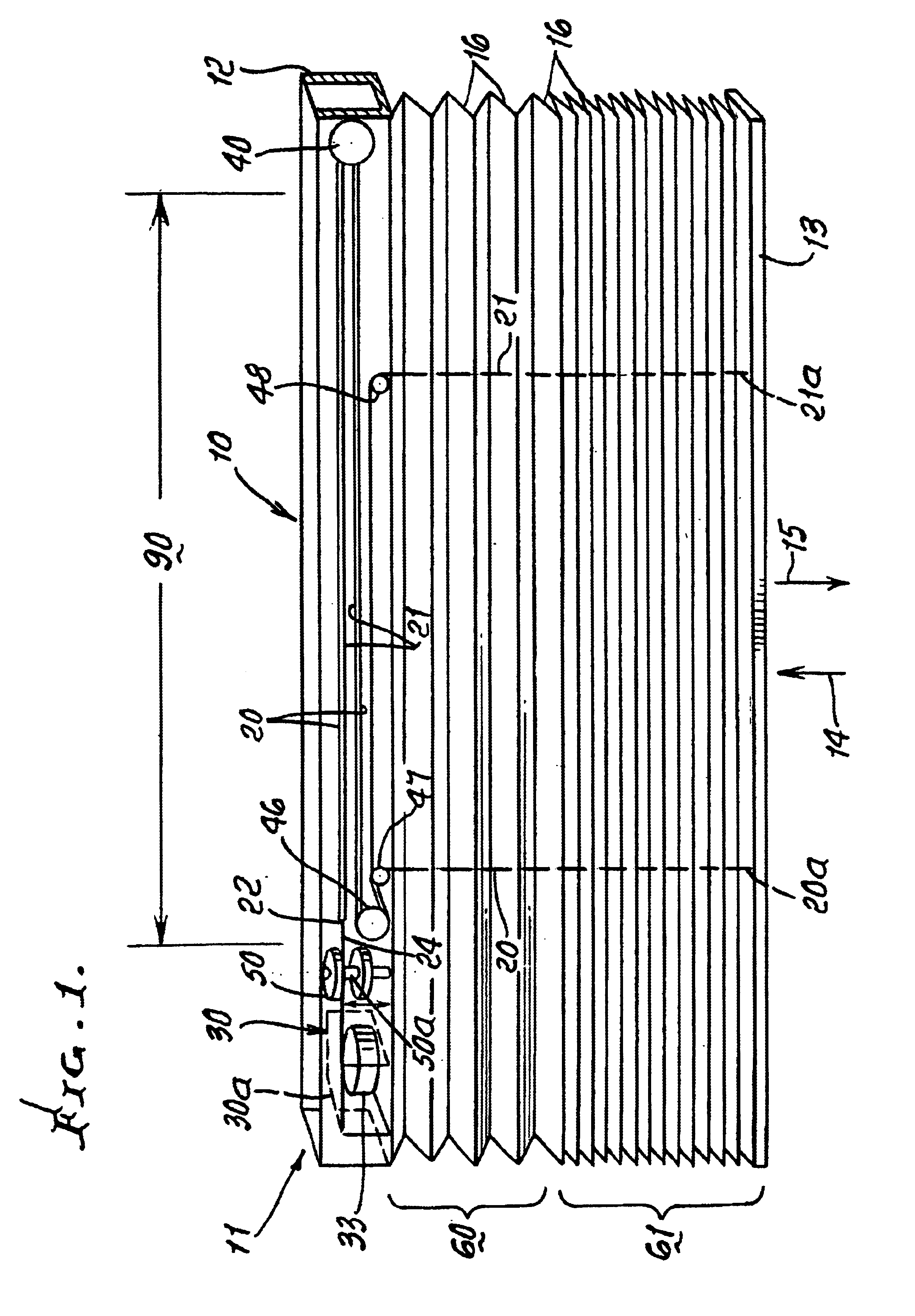 Pull down, push up, shade assembly