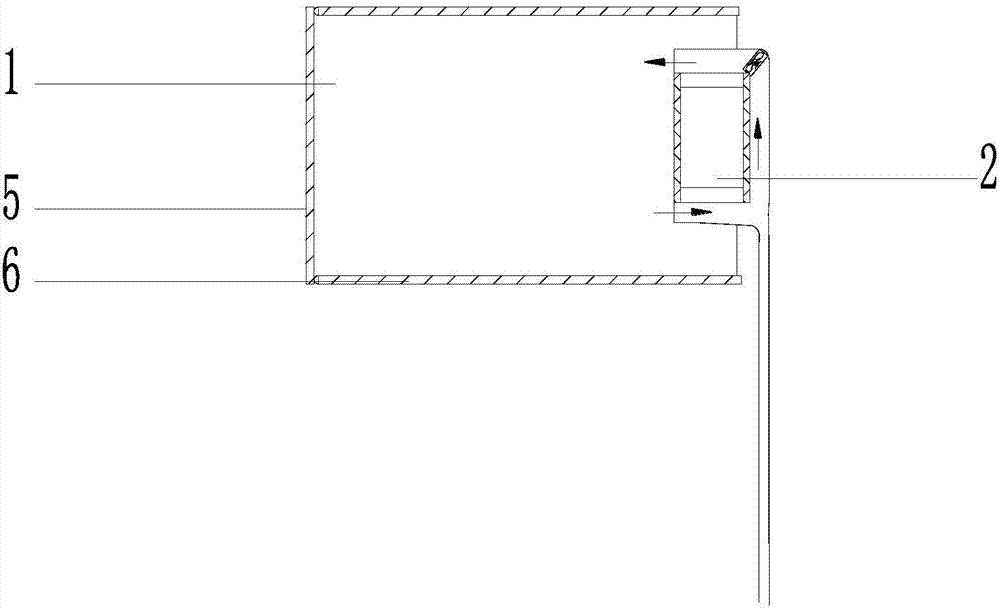 Drying chamber for direct-cooling refrigerator and direct-cooling refrigerator