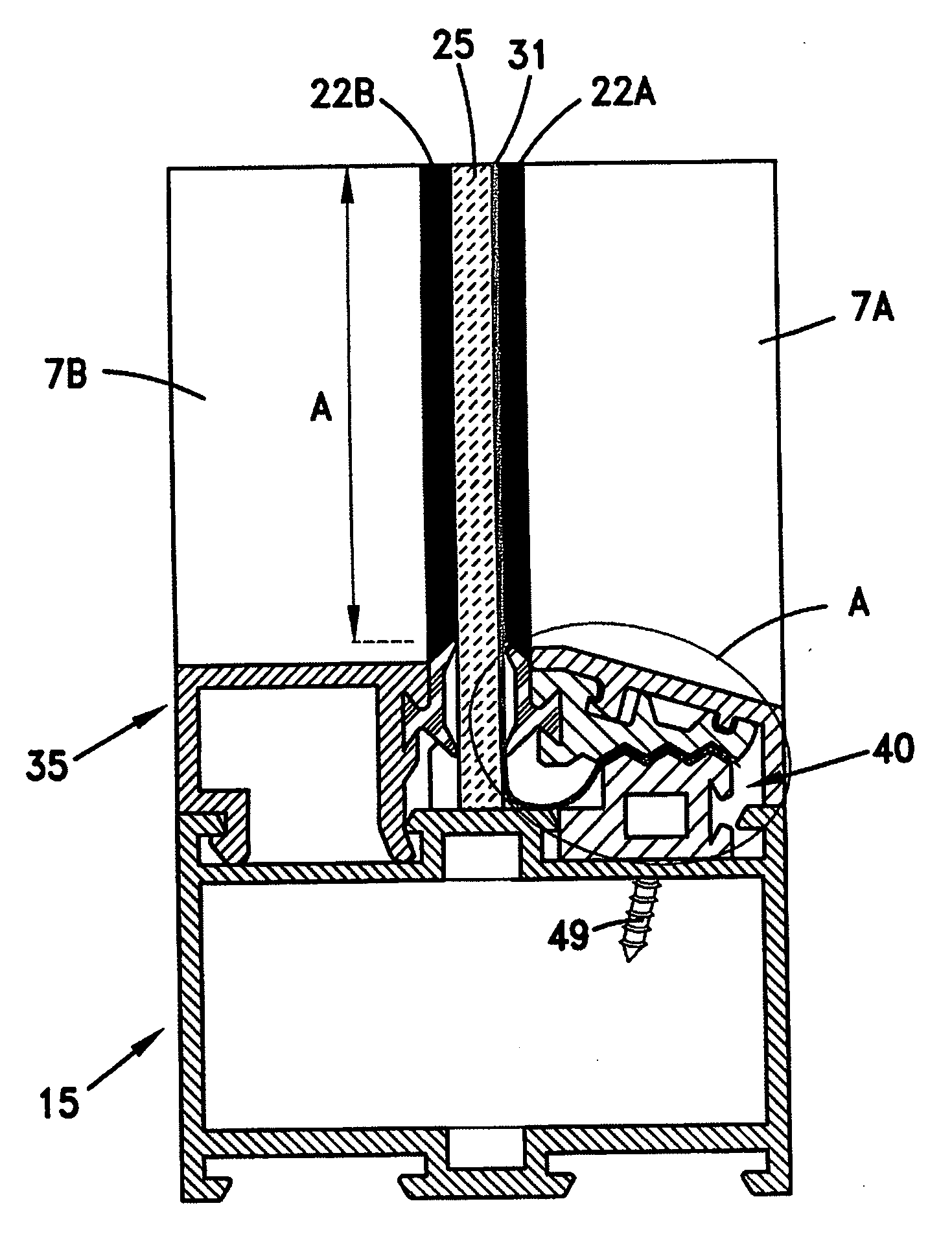 Window film anchoring device