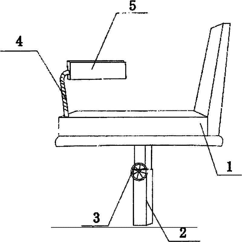 Referee seat in tennis court