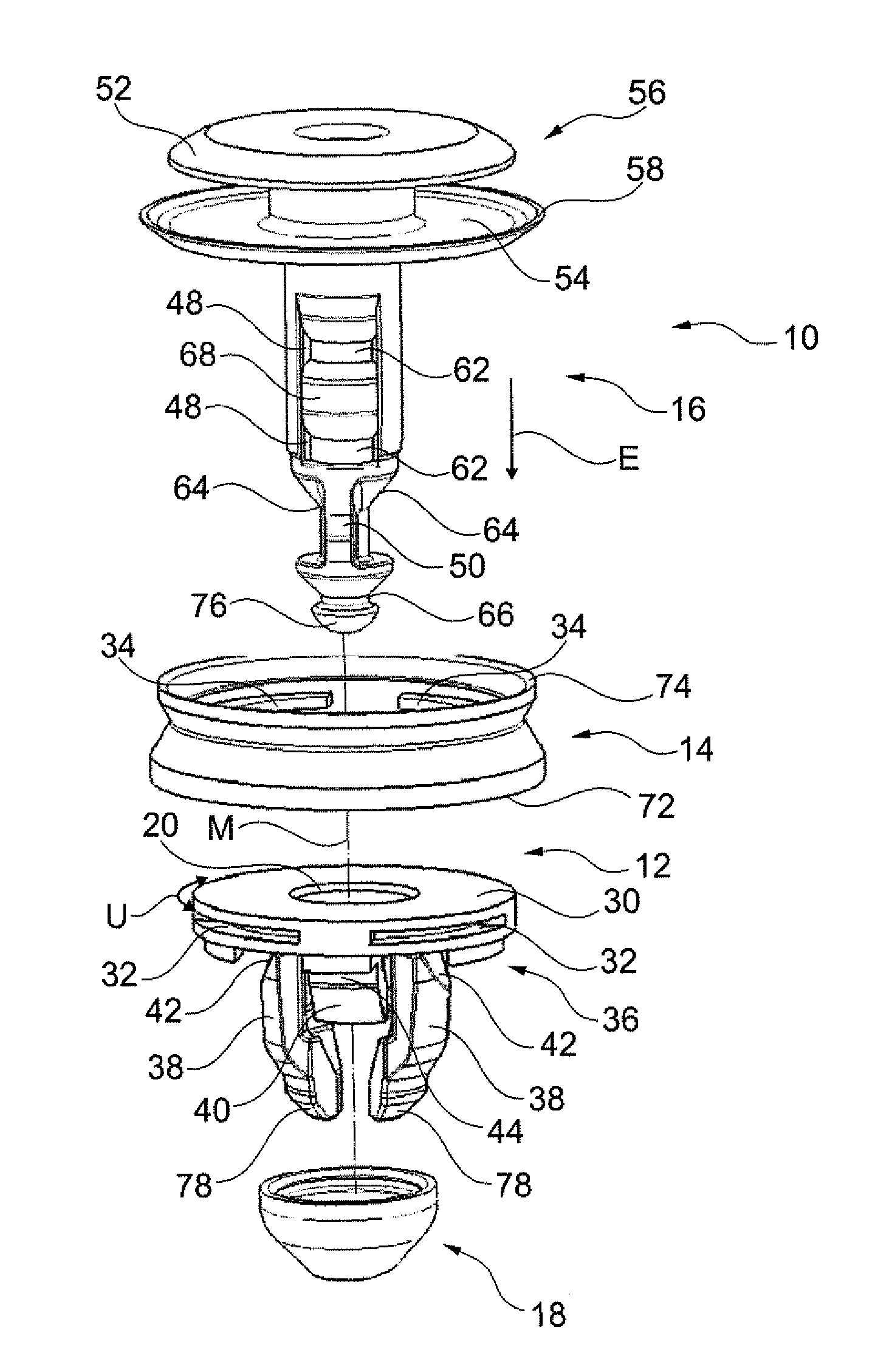 Fastening clip