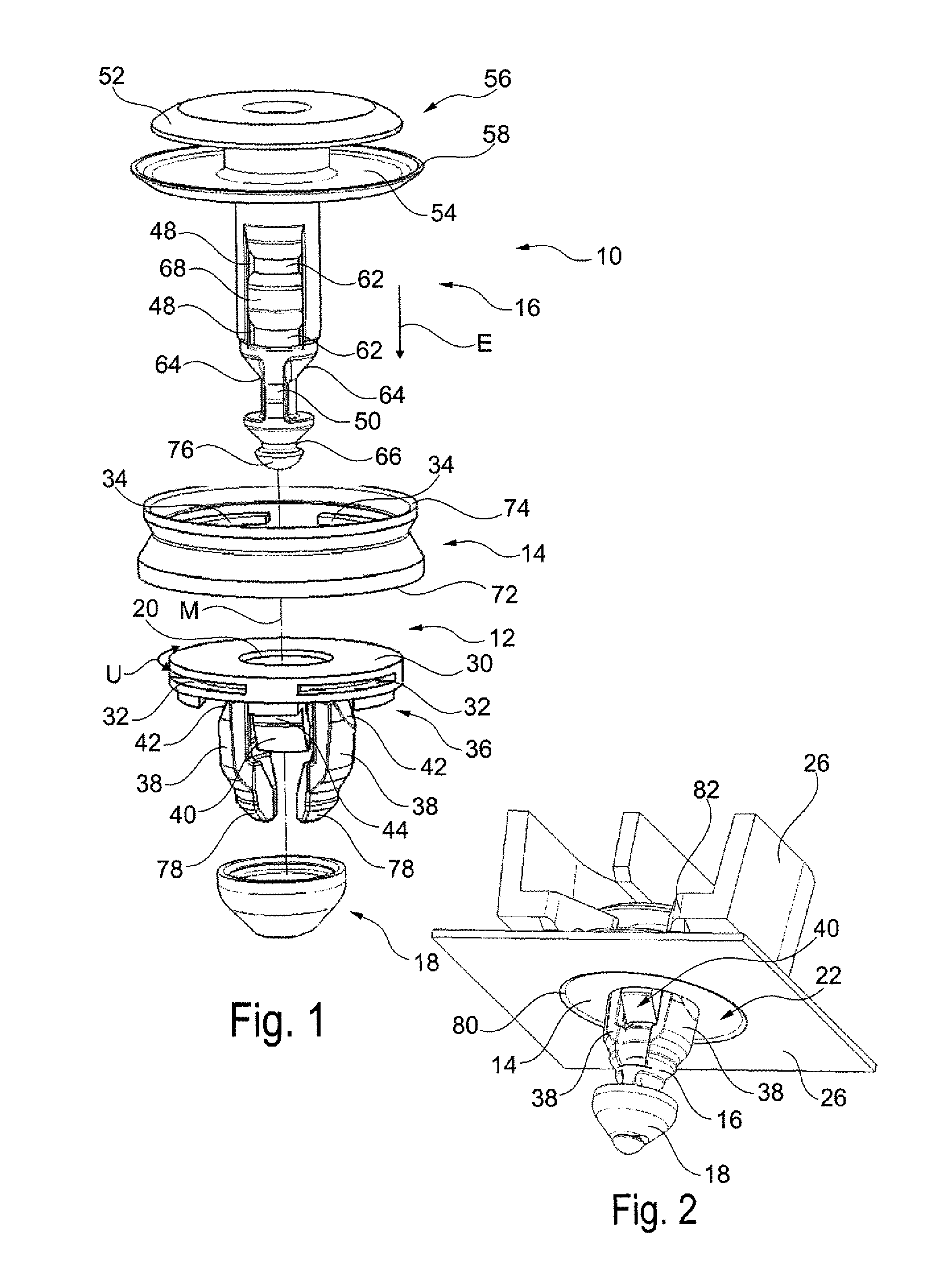 Fastening clip