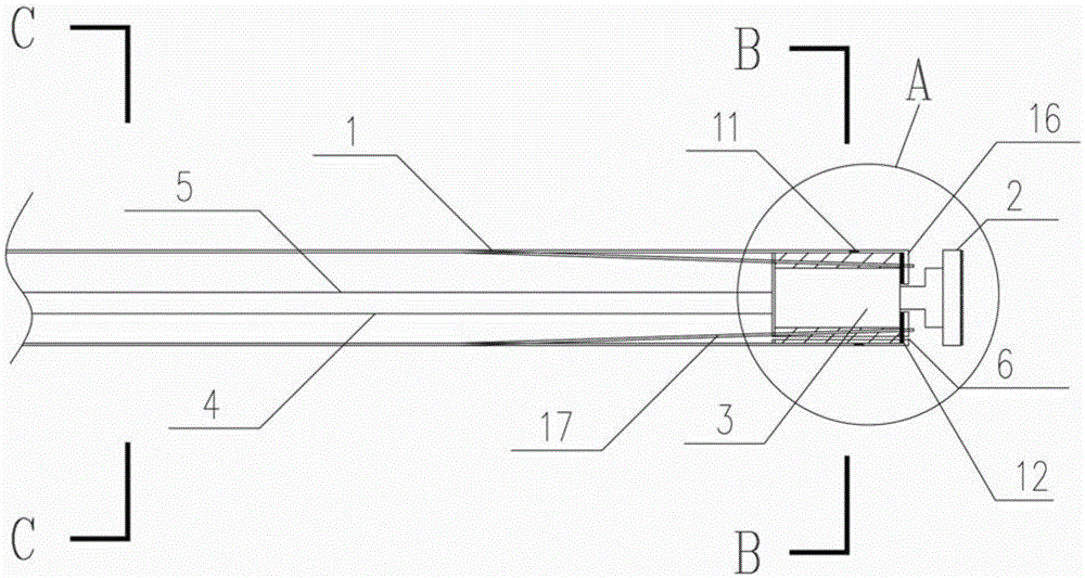 A three-in-one anchor cable construction device for hole forming, installation and grouting