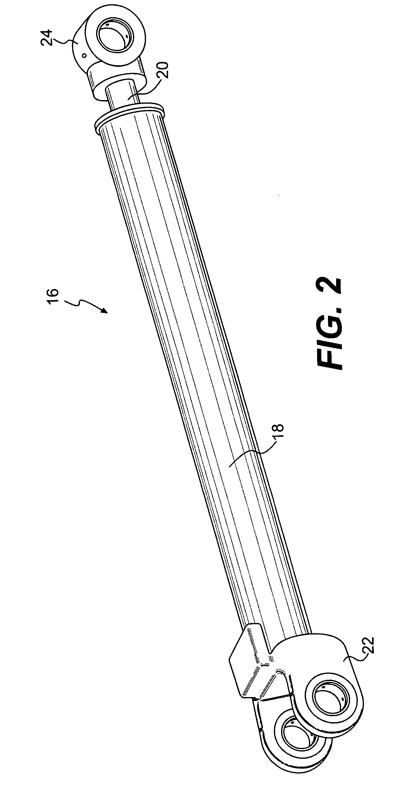 Hydraulic cylinder having a snubbing valve