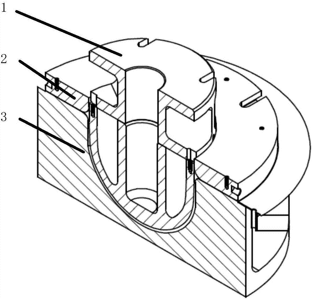 Revolving body part liquid-filling forming device and method