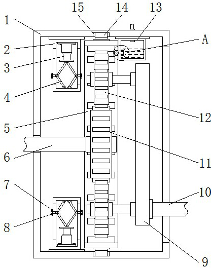 Splice type variable tooth thickness planetary transmission speed change device