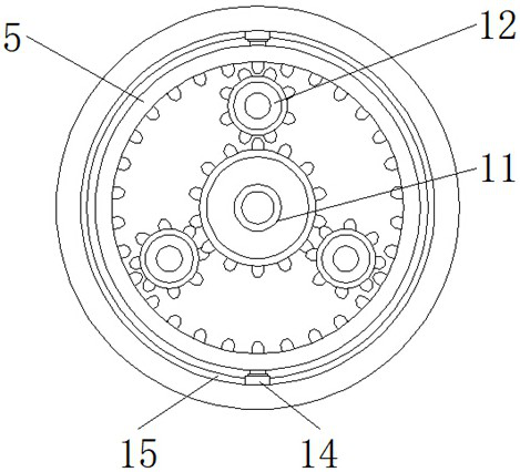 Splice type variable tooth thickness planetary transmission speed change device