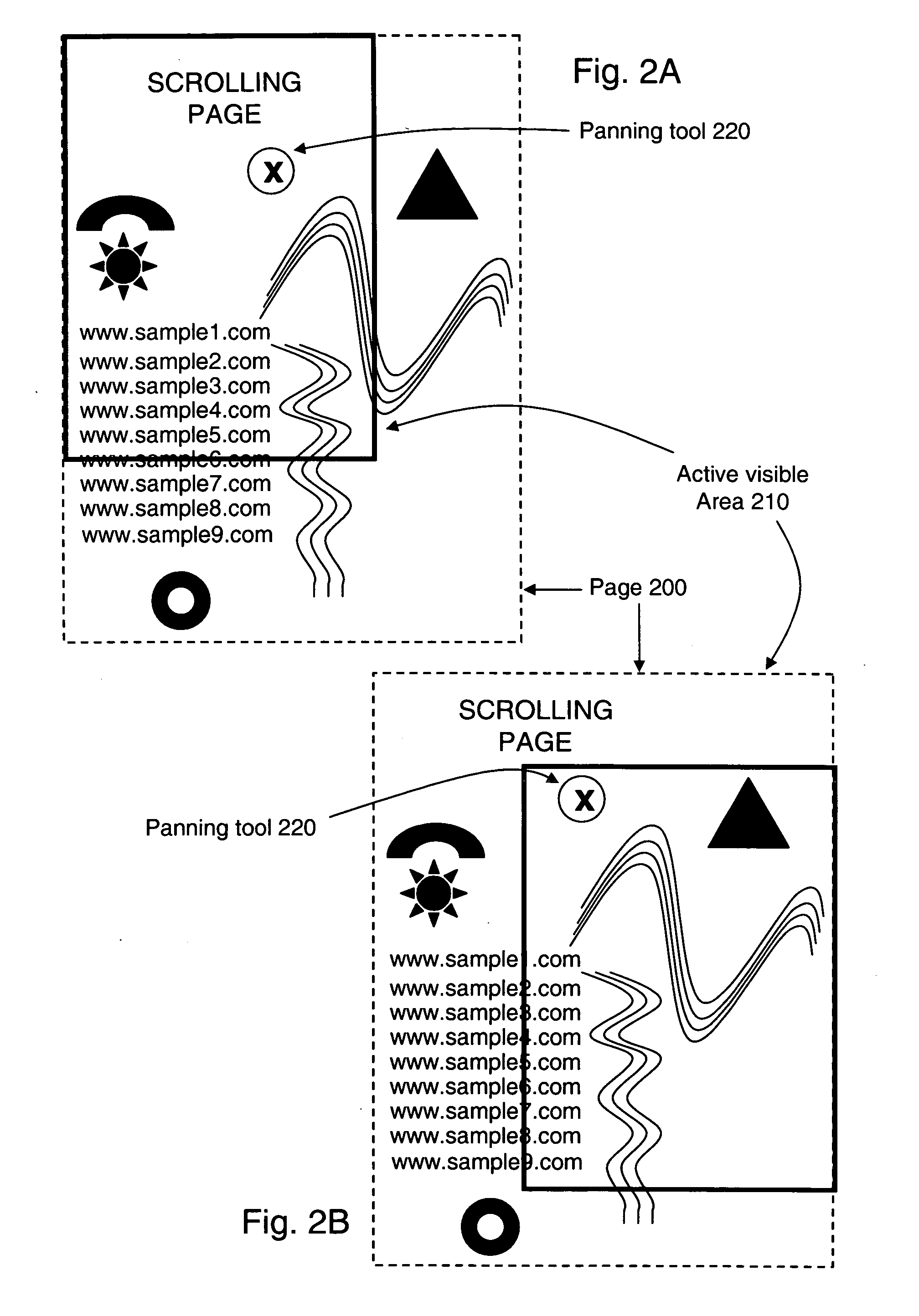 Scrolling web pages using direct interaction