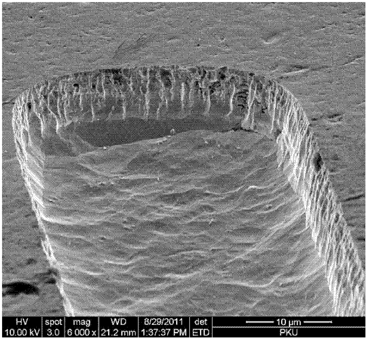 Method for etching metal tungsten material