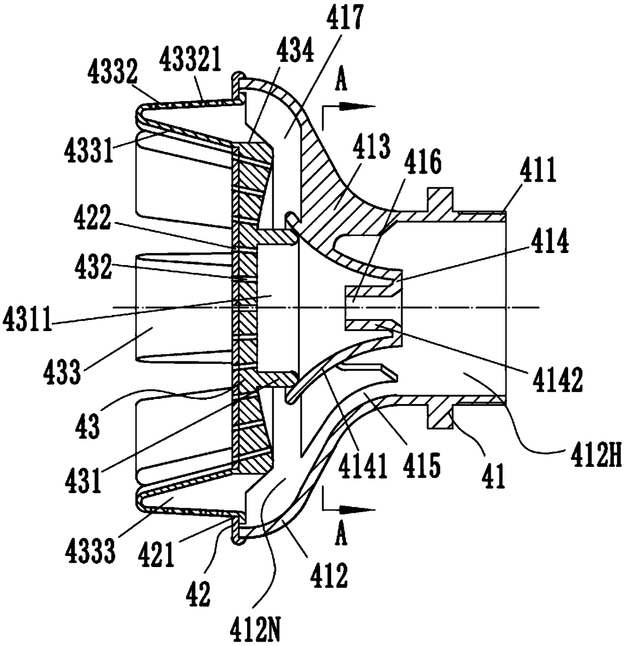 Fertilizing device for cultivating greenhouse vegetables