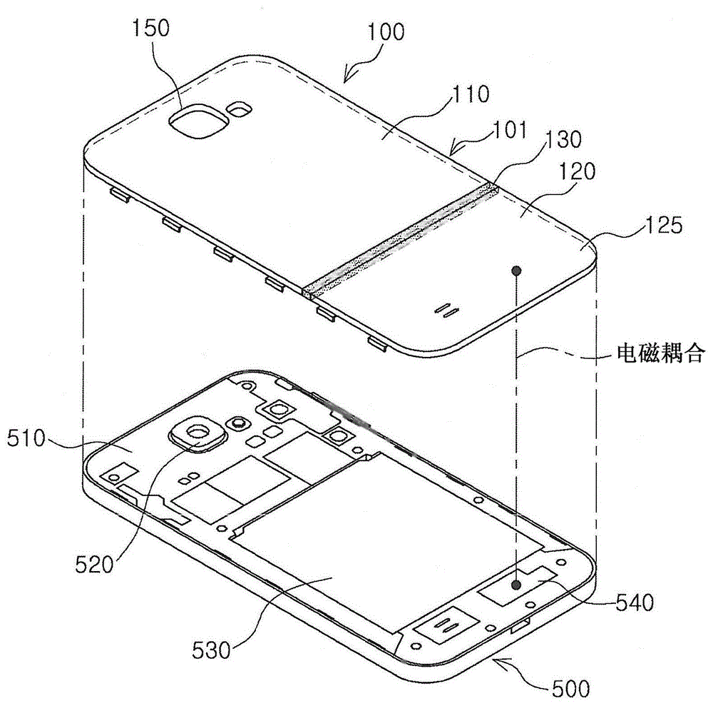 Cover for electronic device, antenna assembly, electronic device, and method for manufacturing the same