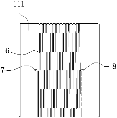 Method for forming liquid cavity through adding of multi-part middle spacing sleeve