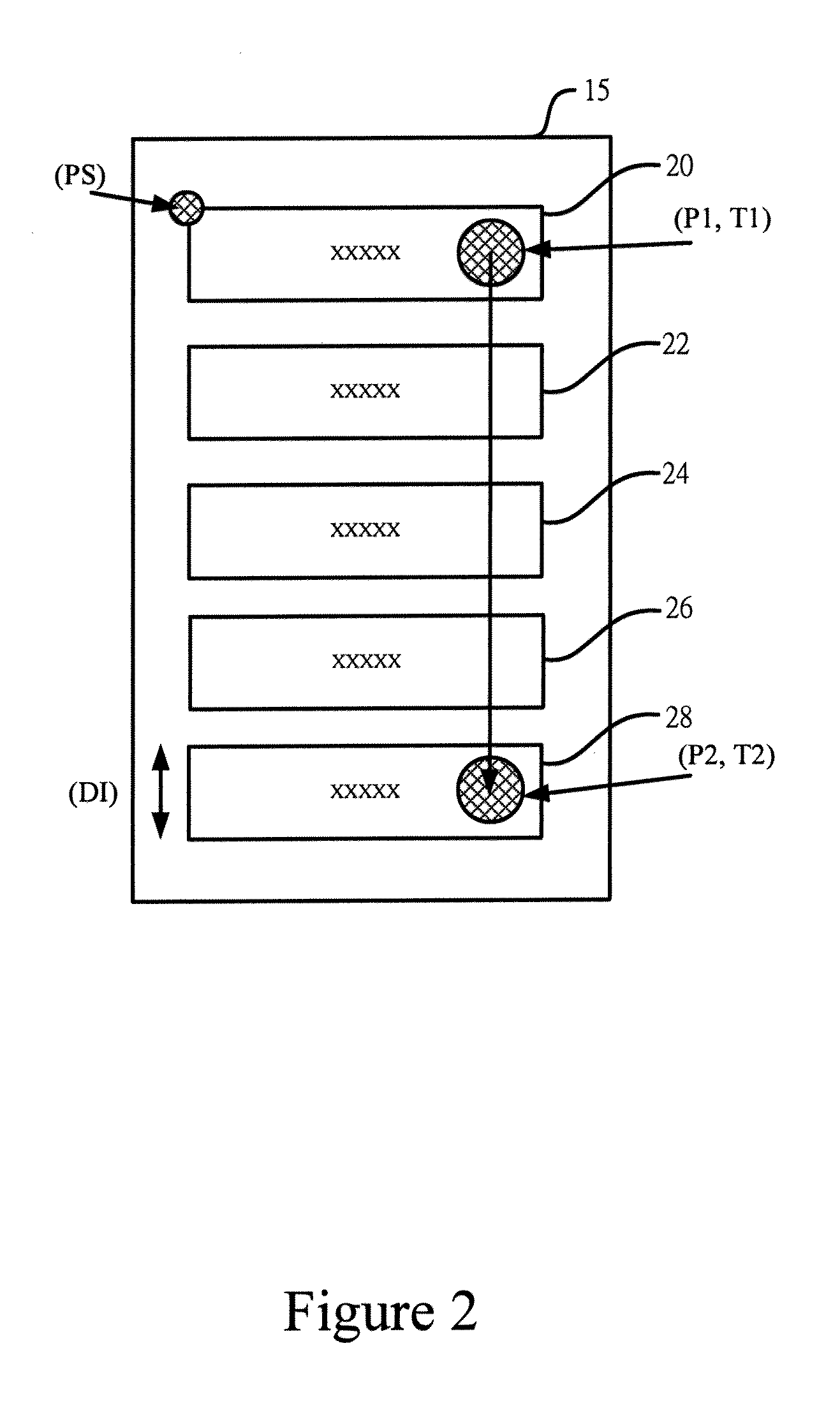 Method for displaying displacement of object on display of electronic device