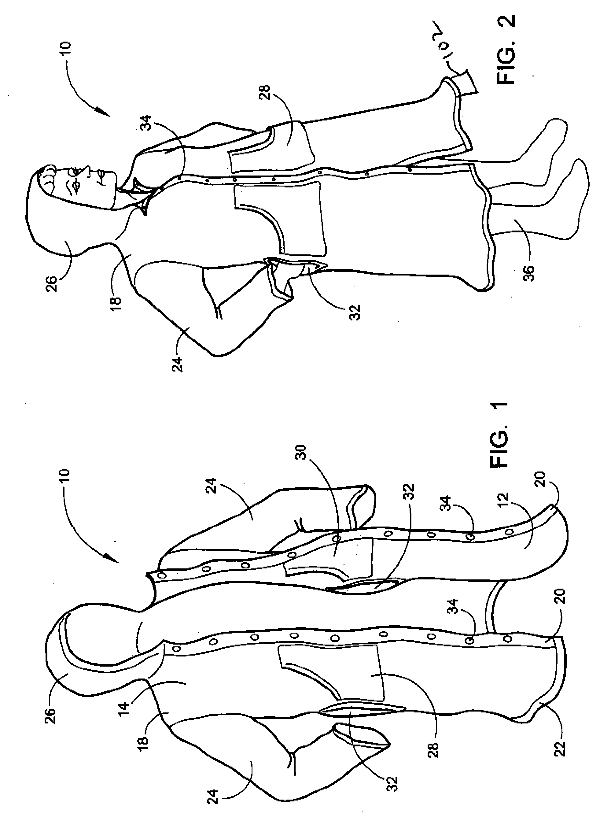 Wearable protective changing garment