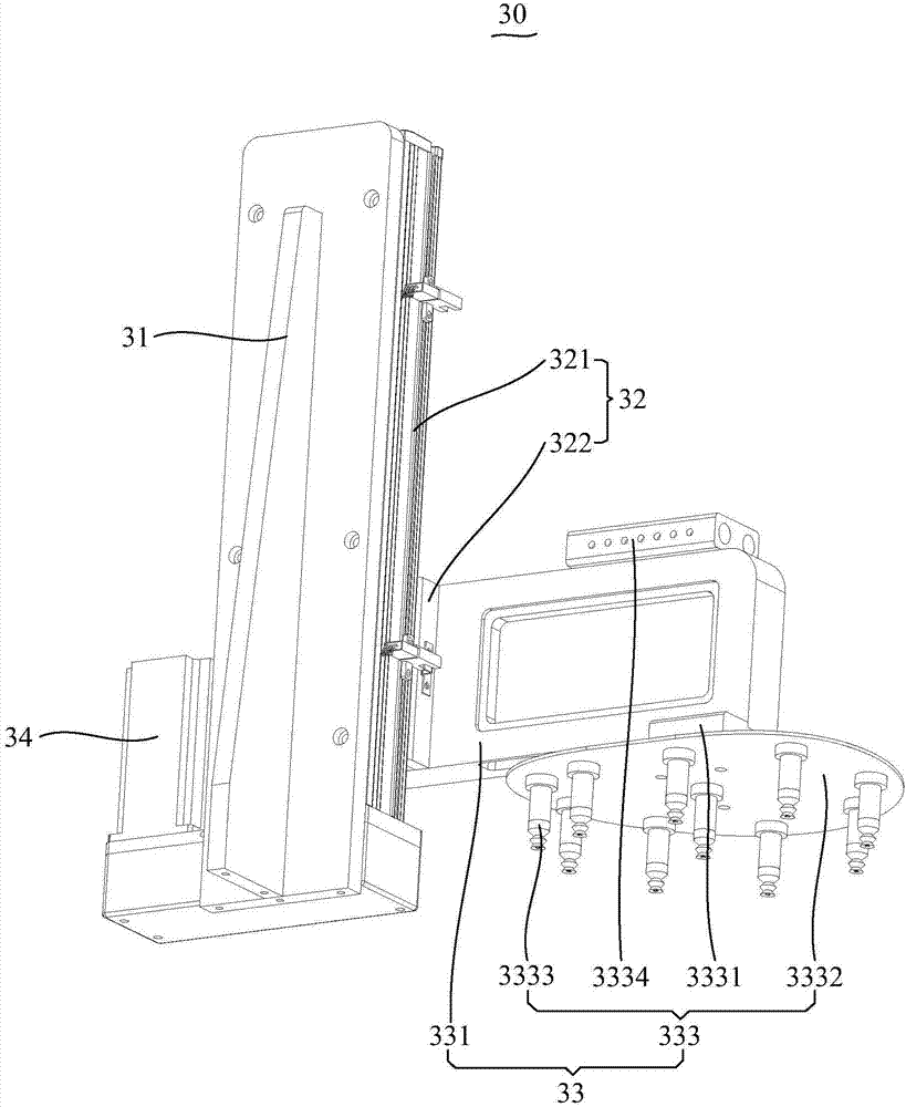 Facial mask automatic separating and taking device and full-automatic facial mask folding and packaging machine