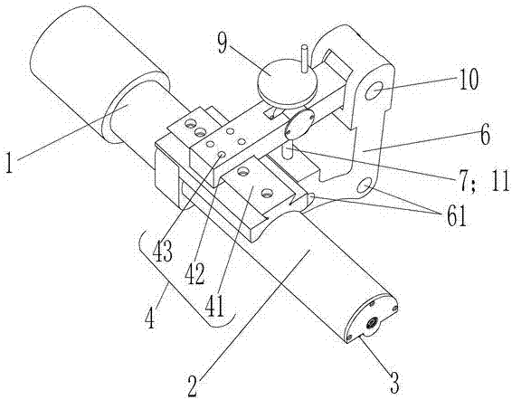 On-site grinding device for brake pads