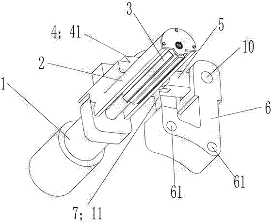 On-site grinding device for brake pads