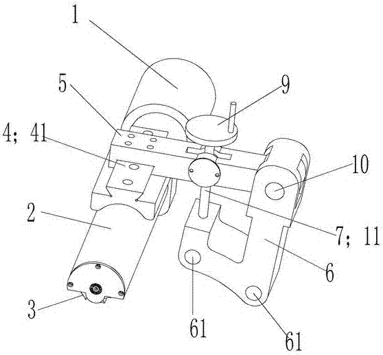 On-site grinding device for brake pads