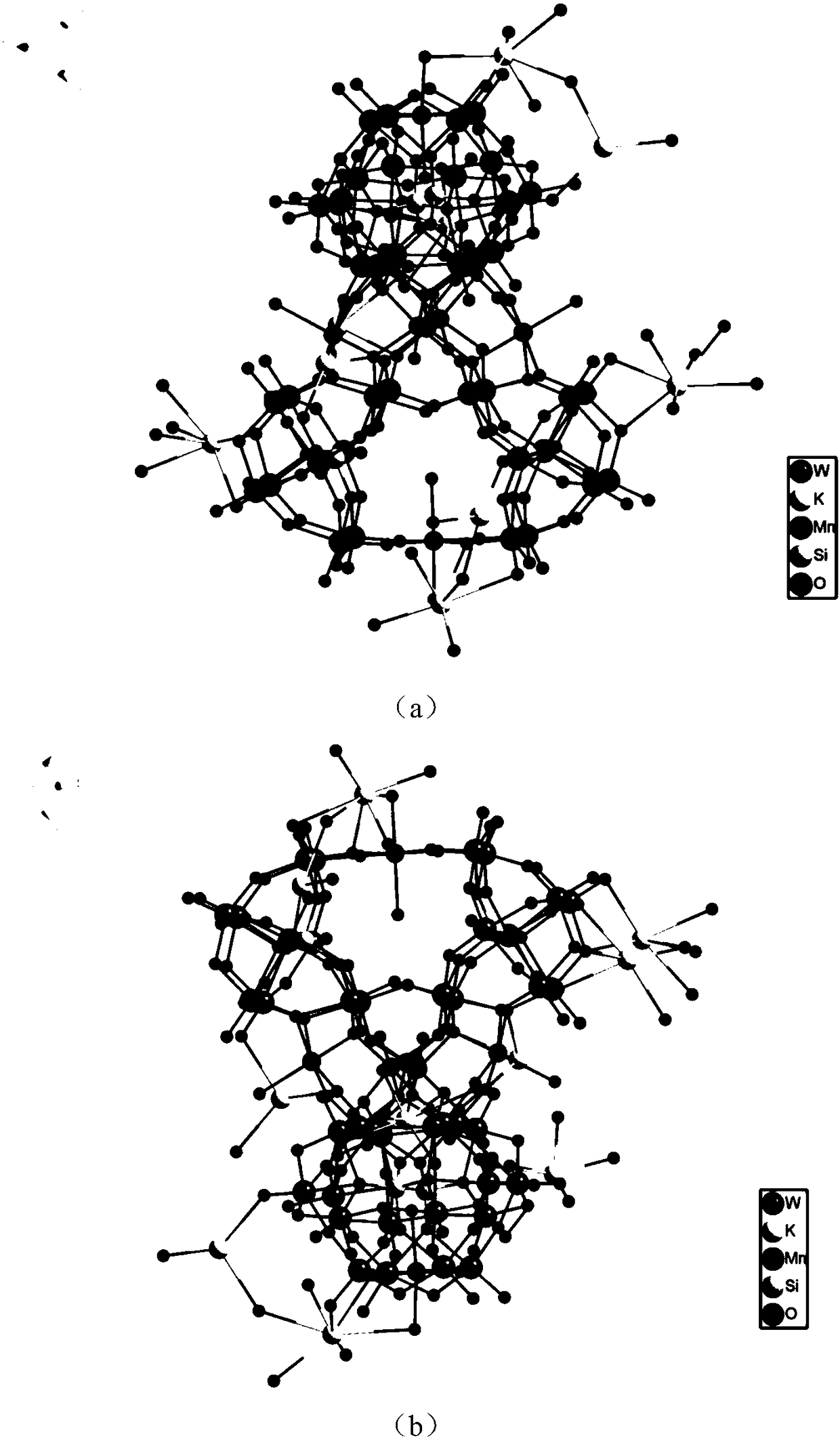 Preparation method of heptanuclear manganese-substituted silicon tungsten oxide catalyst and application thereof