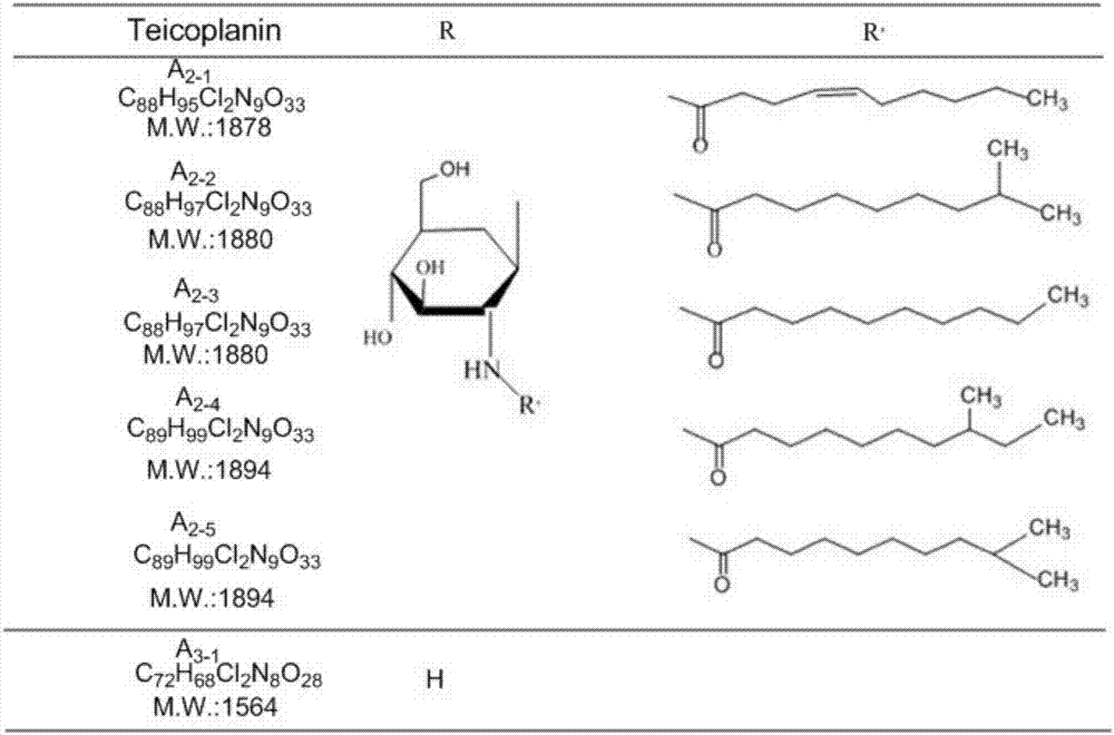 Method for separating and purifying teicoplanin