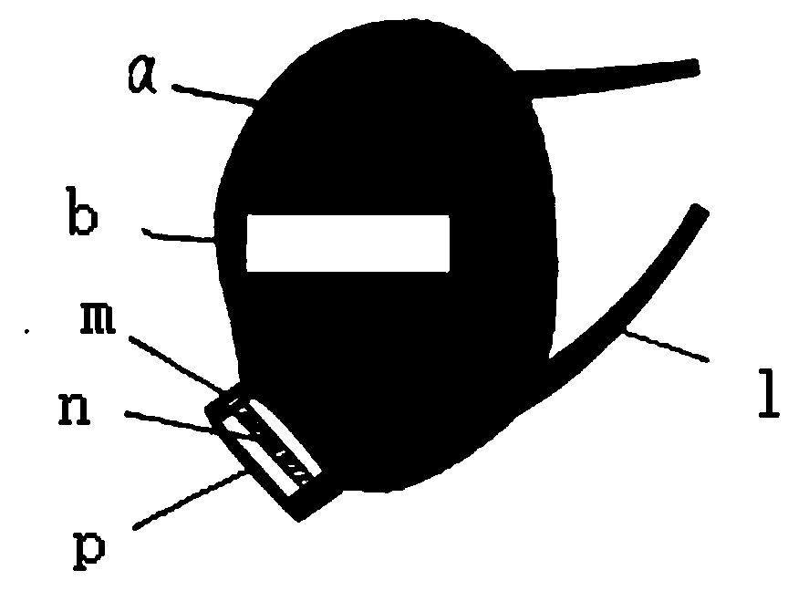 Mask carbon-oxygen exchange type spontaneous respirator and method for manufacturing same