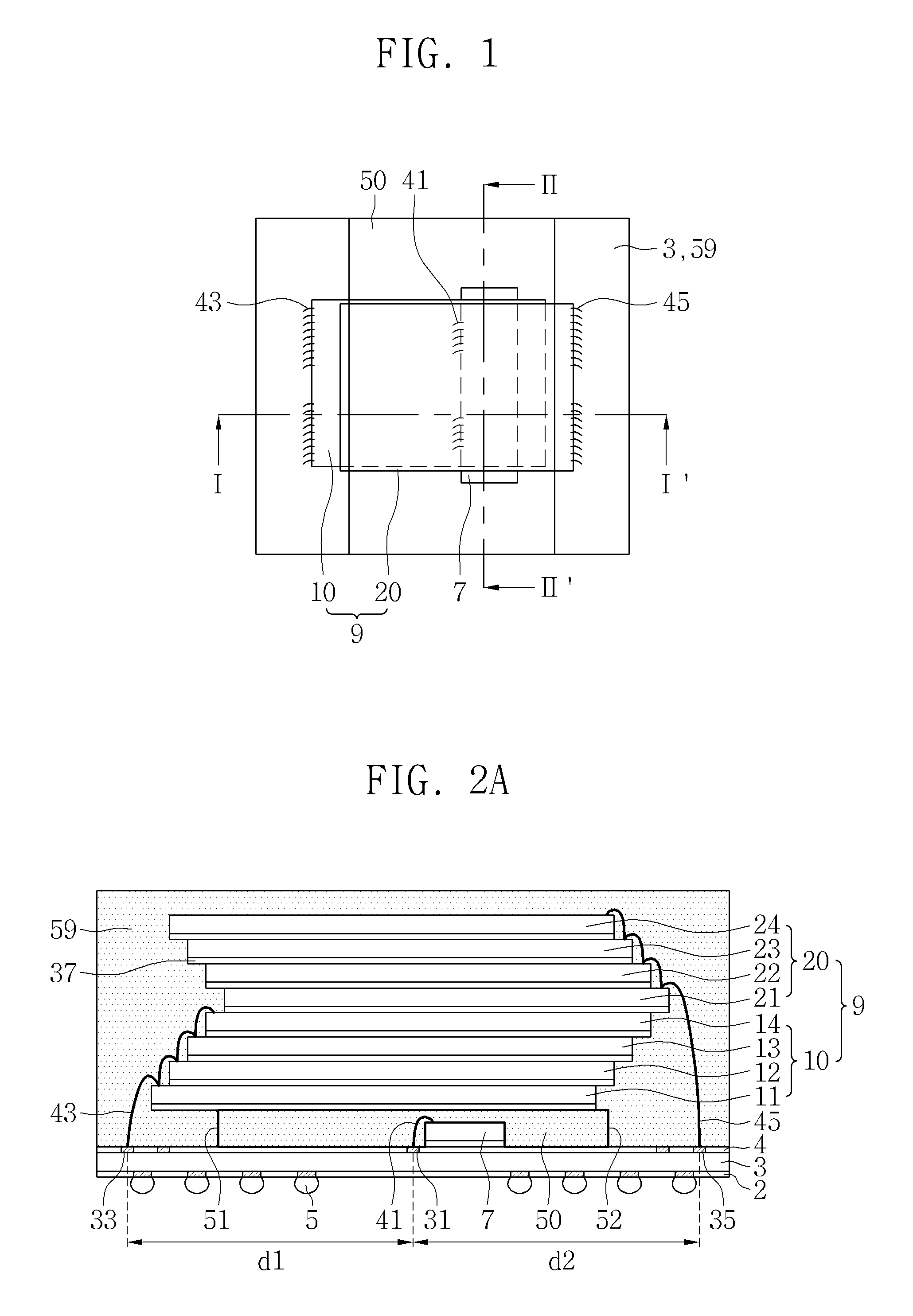 Semiconductor package having plural semiconductor chips and method of forming the same