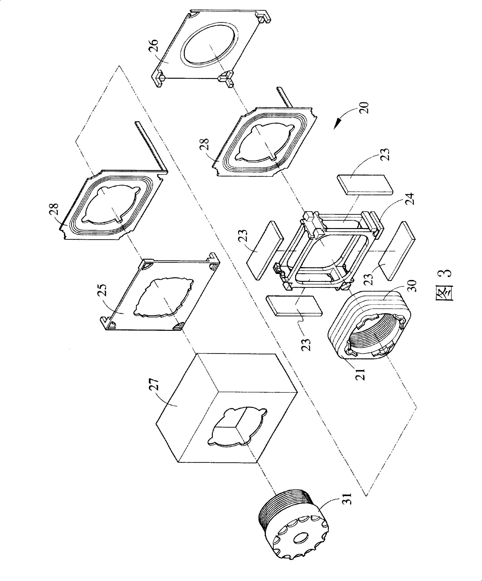 Method and structure for inhibiting dynamic response time of lens focusing drive structure