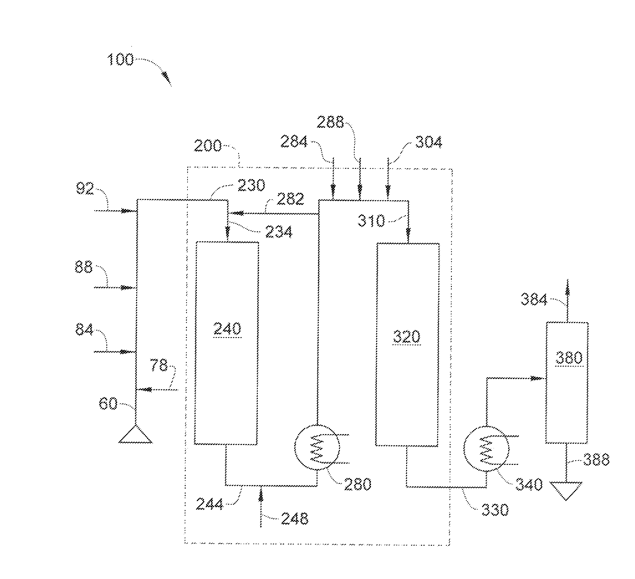 Process for oxidizing sulfides and an apparatus relating thereto