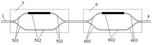 Exclusive OR and exclusive NOR logic operation unit based on optical mode