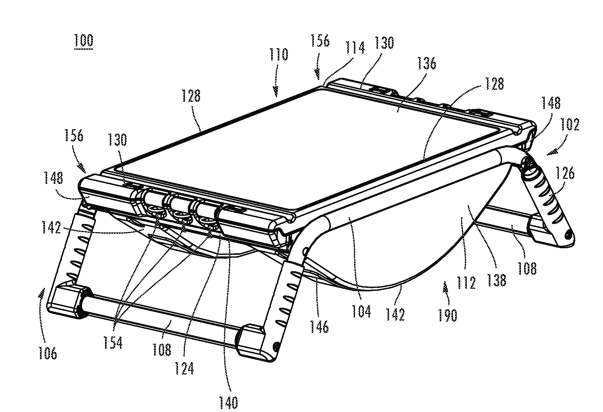 Unsteady exercise platform having resistance bands