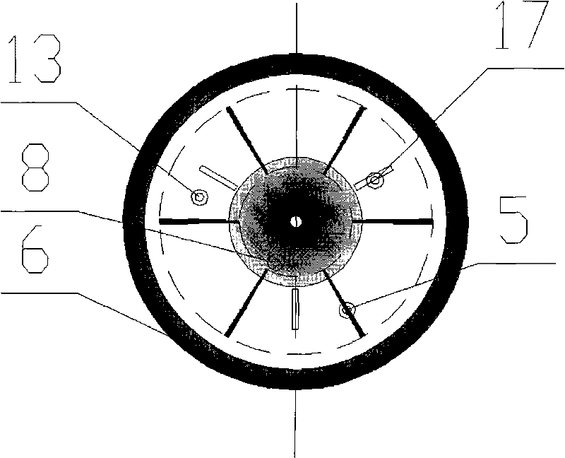 Dynamic rotary rotational flow plate device for strengthening transmission