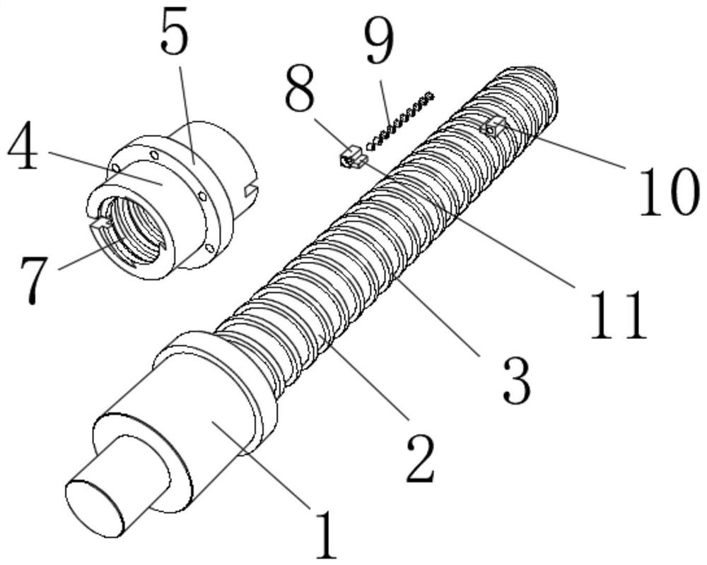 Novel roller lead screw transmission device and using method thereof