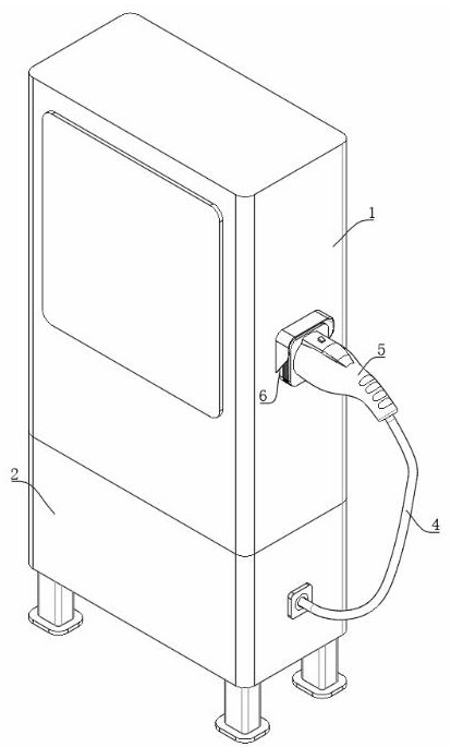 Anti-creeping charging pile based on new energy vehicle and anti-creeping method thereof