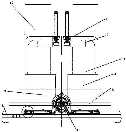 Full-automatic packing machine capable of adjusting distance between ropes