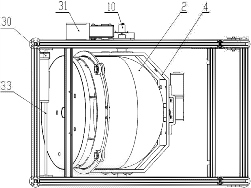 Translational system of pot body and support of intelligent cooking device