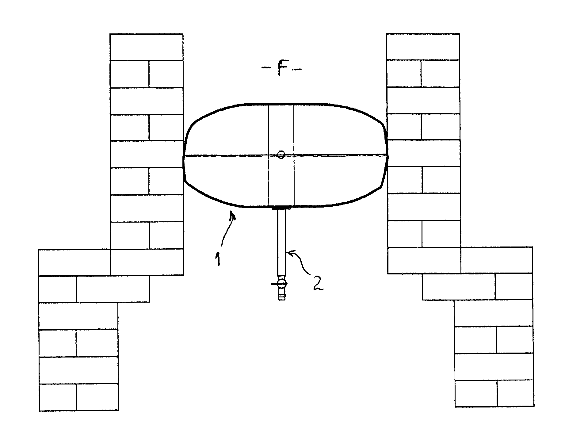 Inflatable device for blocking chimney flues or other ducts