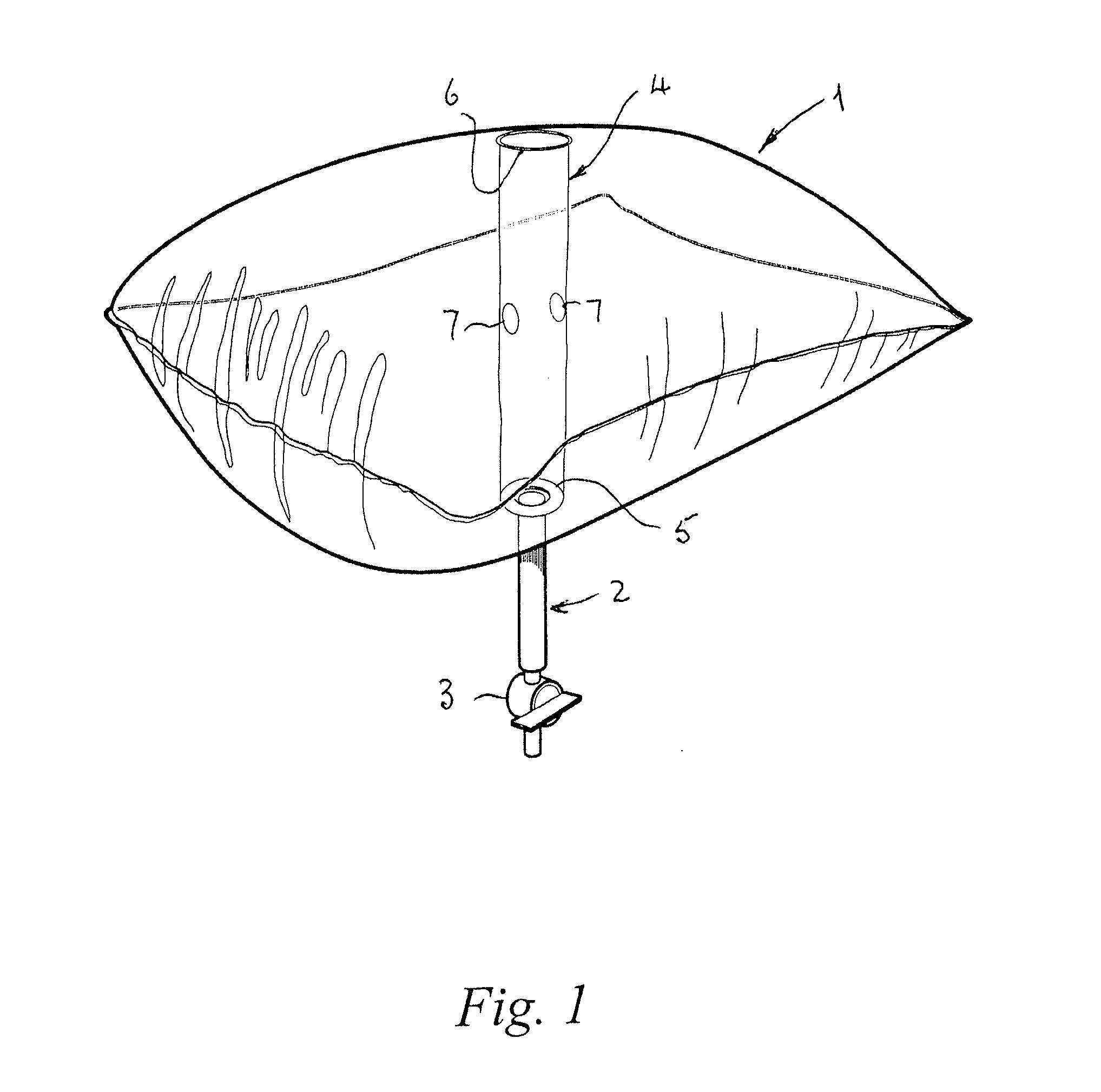 Inflatable device for blocking chimney flues or other ducts