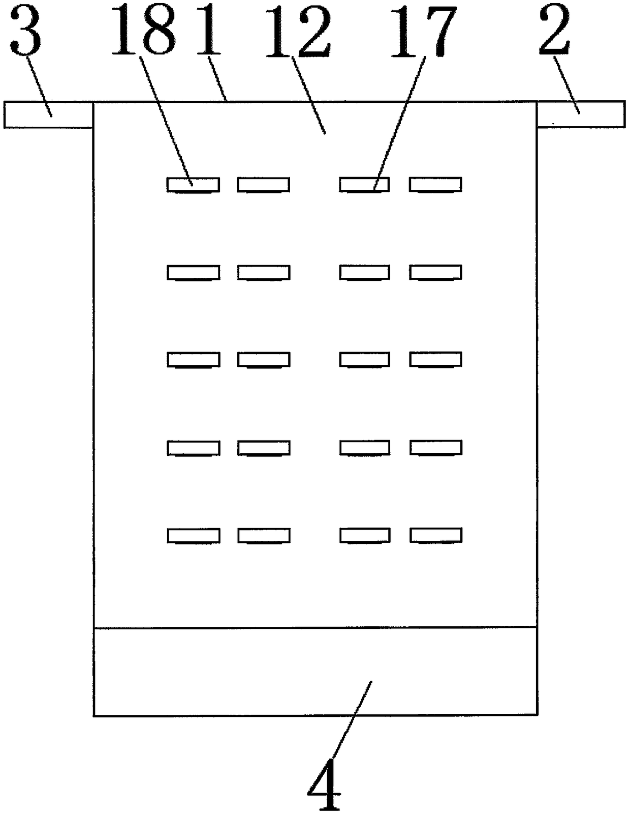 Novel low-voltage switch cabinet with shockproof heat dissipation function