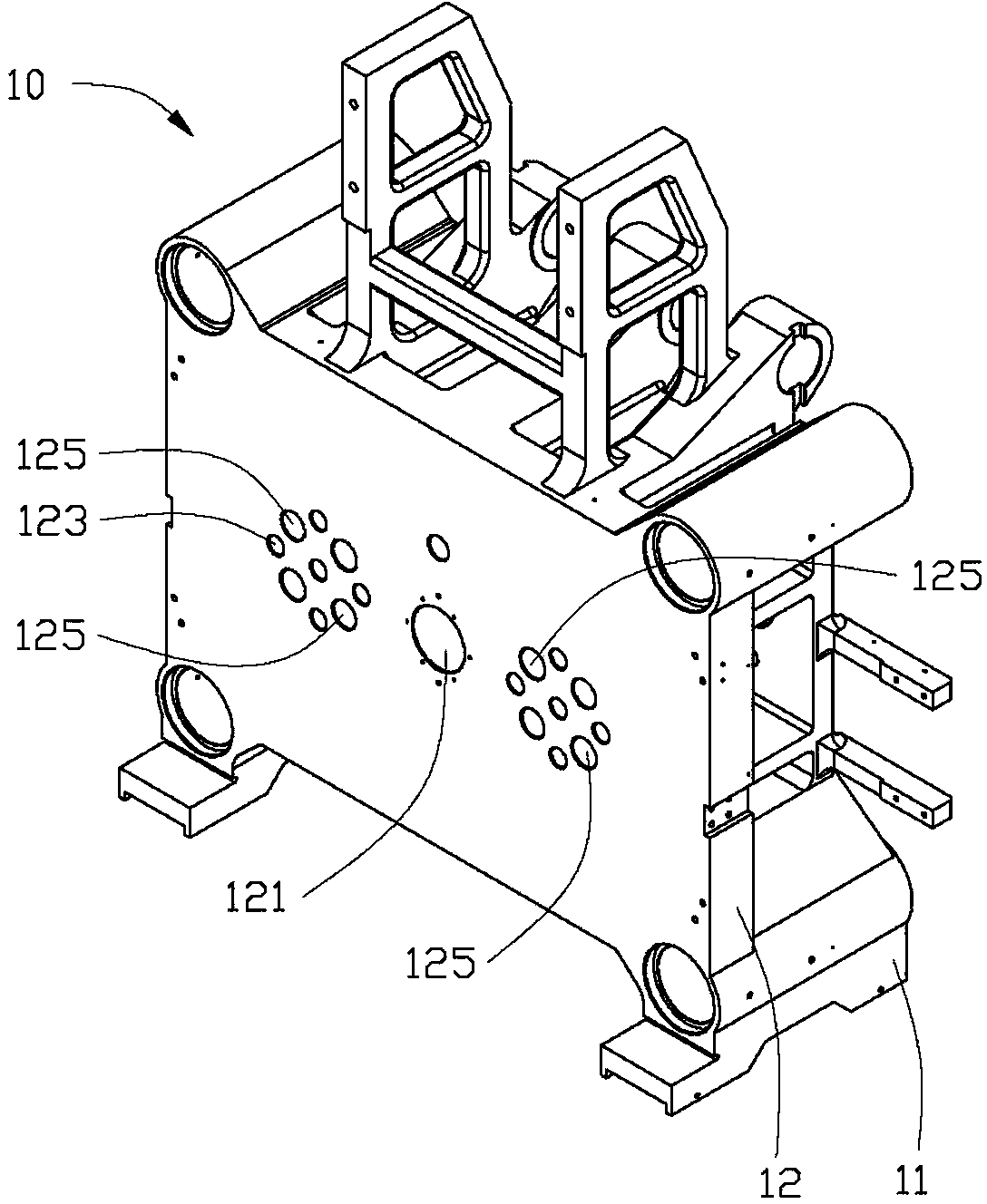 Double coloured plastic injection machine