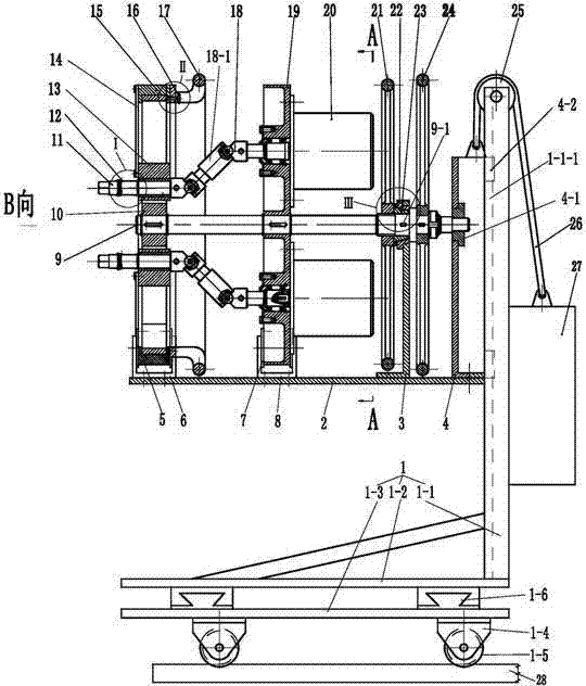 Rapidly-disassembling device of small automobile hub nut