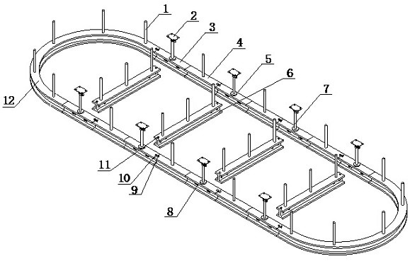 A high-efficiency track structure for Panmei orbital robot