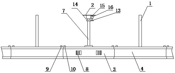 A high-efficiency track structure for Panmei orbital robot