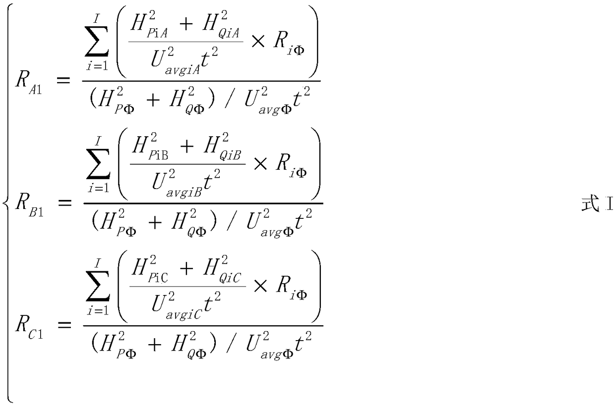 Low-voltage distribution network line loss calculation model and method