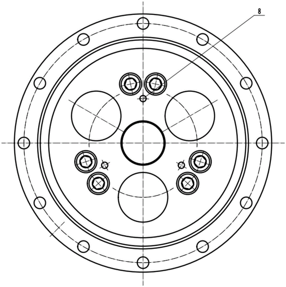 Simple supporting mechanism provided with two discs and machining method of simple supporting mechanism