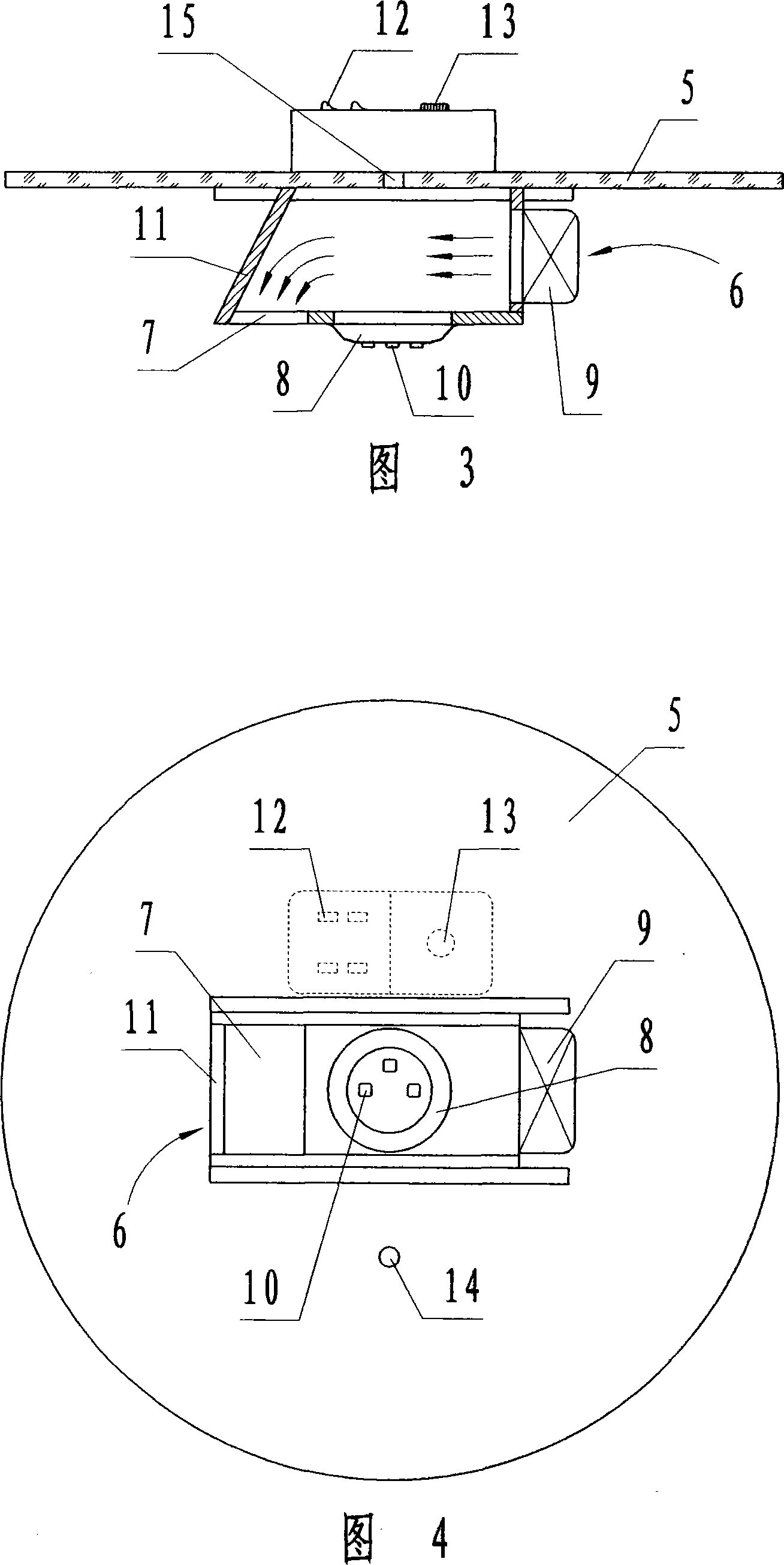 Modified type static inhalation toxicant exposure cabinet