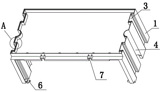 A kind of drawer type fast combination plant wall