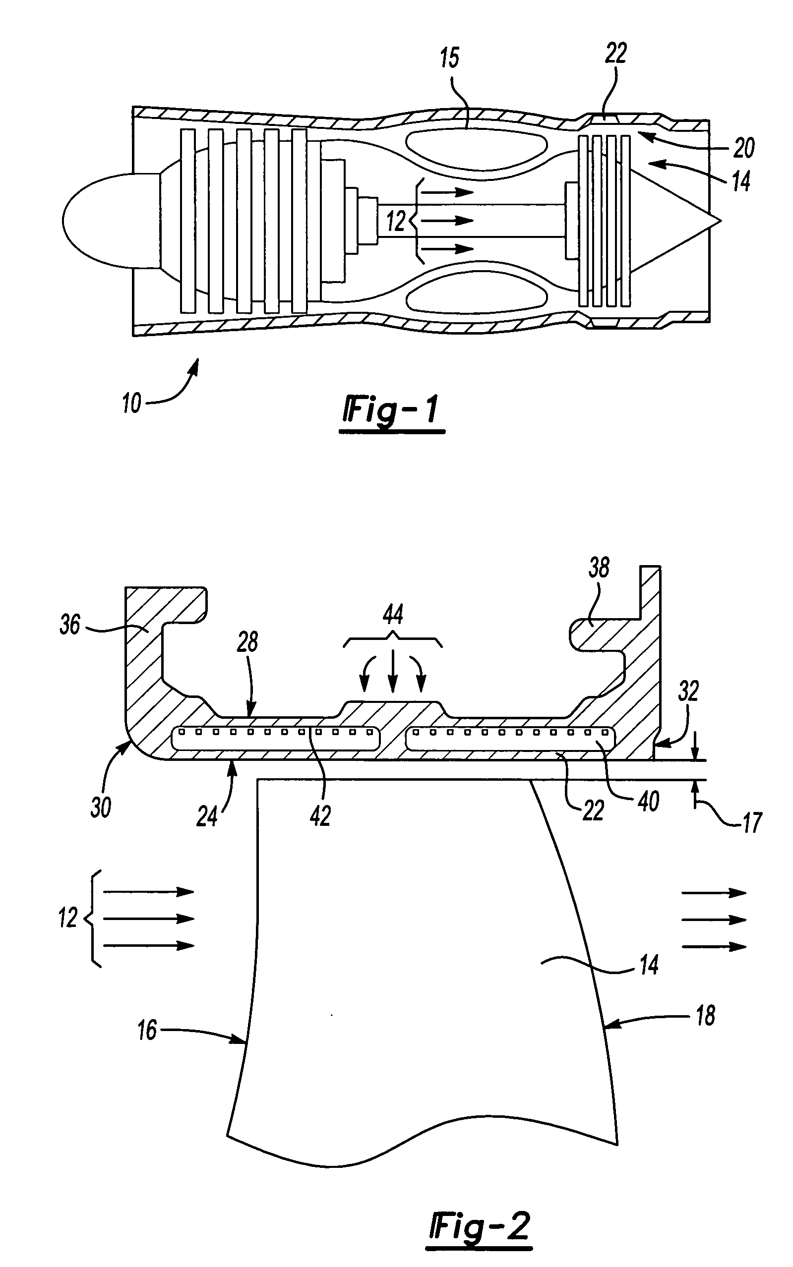 Blade outer seal with micro axial flow cooling system